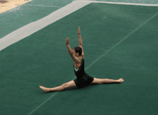Me competing on floor