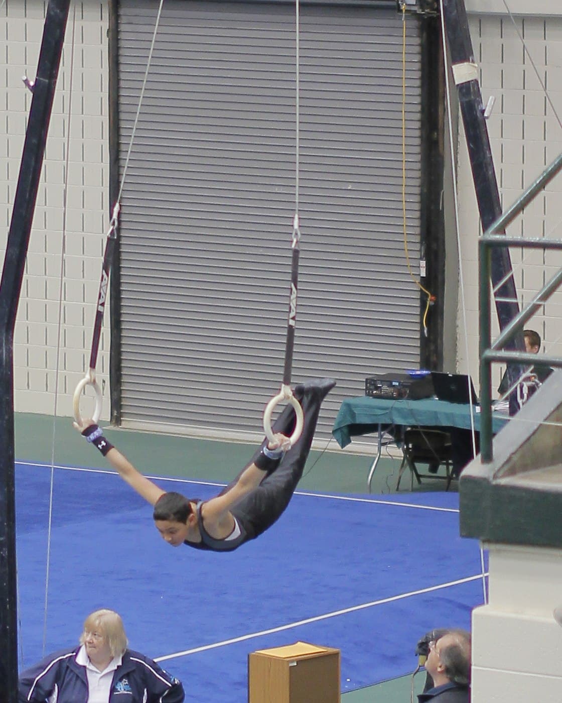 Me in an inverted cross on the rings