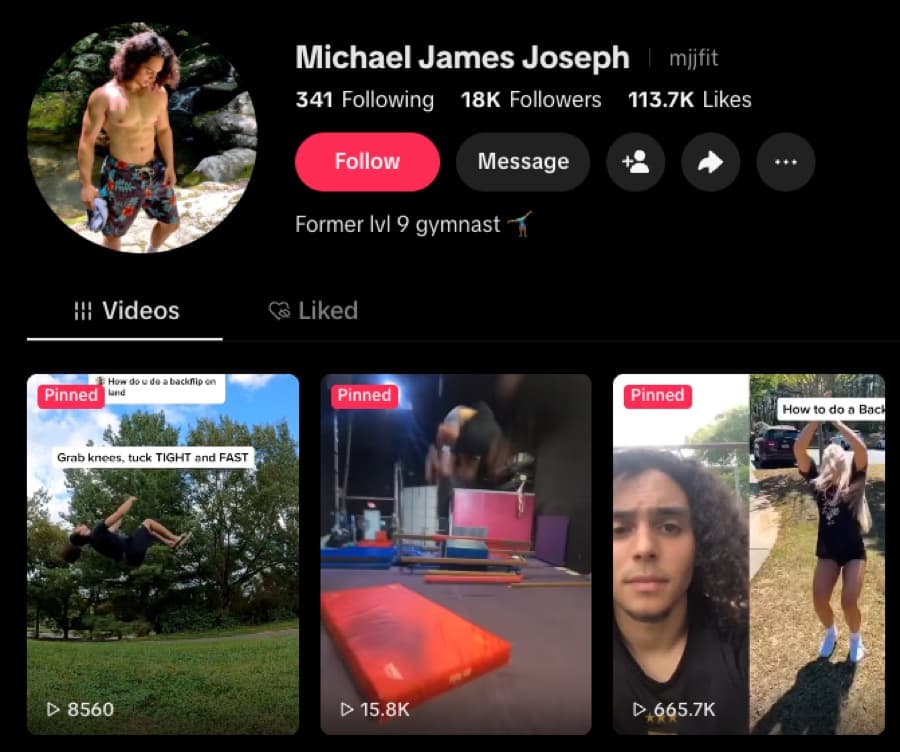 My @mjjfit TikTok profile: 18K followers, 113.7K likes